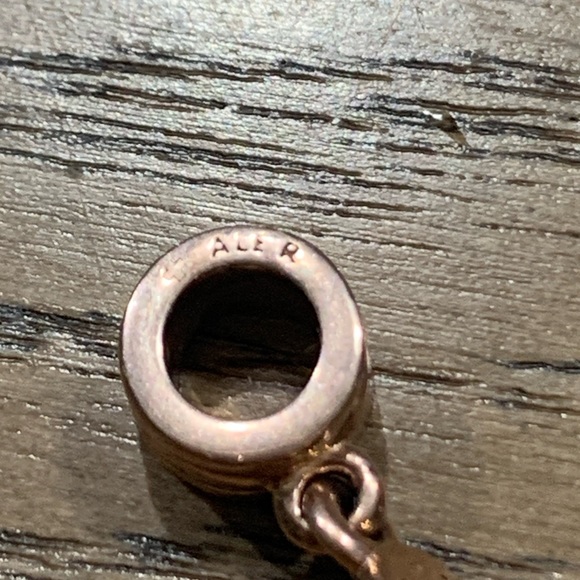 Pandora Interlocking Hearts Dangle Charm Rose Gold - Picture 5 of 5